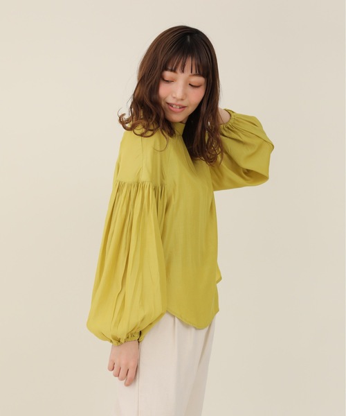 sakishimatokyo(サキシマトーキョー)の「【ZOZO限定】サキシマamp「バルーンデザインブラウス/シアーブラウス」(シャツ/ブラウス・レディース・ネイビー/グレー/ホワイト系その他/グリーン・FREE)」の17枚目の写真