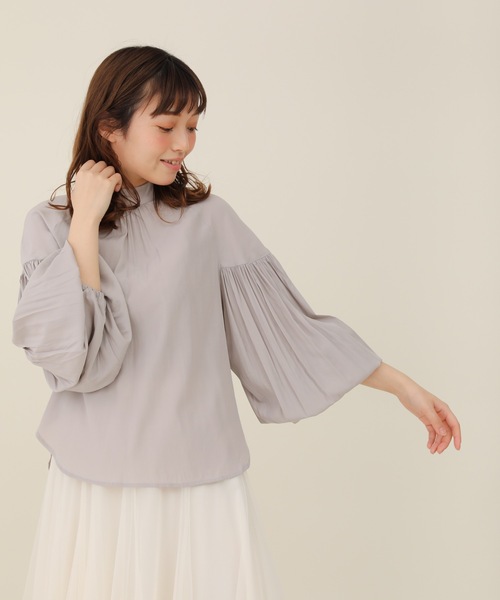 sakishimatokyo(サキシマトーキョー)の「【ZOZO限定】サキシマamp「バルーンデザインブラウス/シアーブラウス」(シャツ/ブラウス・レディース・ネイビー/グレー/ホワイト系その他/グリーン・FREE)」の19枚目の写真