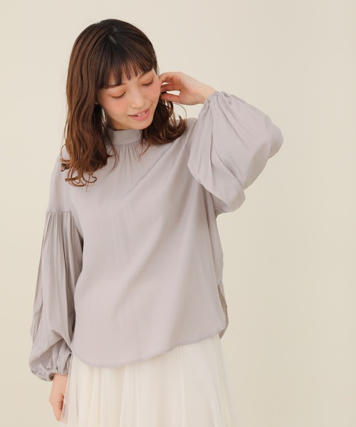 sakishimatokyo(サキシマトーキョー)の「【ZOZO限定】サキシマamp「バルーンデザインブラウス/シアーブラウス」(シャツ/ブラウス・レディース・ネイビー/グレー/ホワイト系その他/グリーン・FREE)」の15枚目の写真