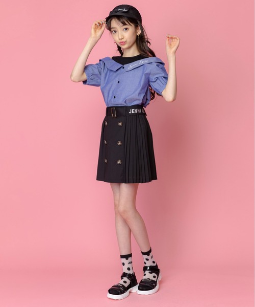 JENNI love（ジェニィラブ）の「ロゴプレートスポサン（サンダル・キッズ・シルバー/ブラック/オフホワイト・20cm/22cm/24cm/23cm/21cm）」の15枚目の写真