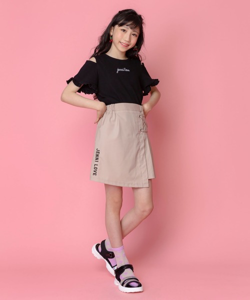 JENNI love（ジェニィラブ）の「ロゴプレートスポサン（サンダル・キッズ・シルバー/ブラック/オフホワイト・20cm/22cm/24cm/23cm/21cm）」の19枚目の写真