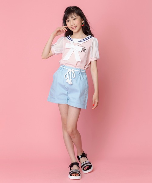 JENNI love（ジェニィラブ）の「ロゴプレートスポサン（サンダル・キッズ・シルバー/ブラック/オフホワイト・20cm/22cm/24cm/23cm/21cm）」の18枚目の写真