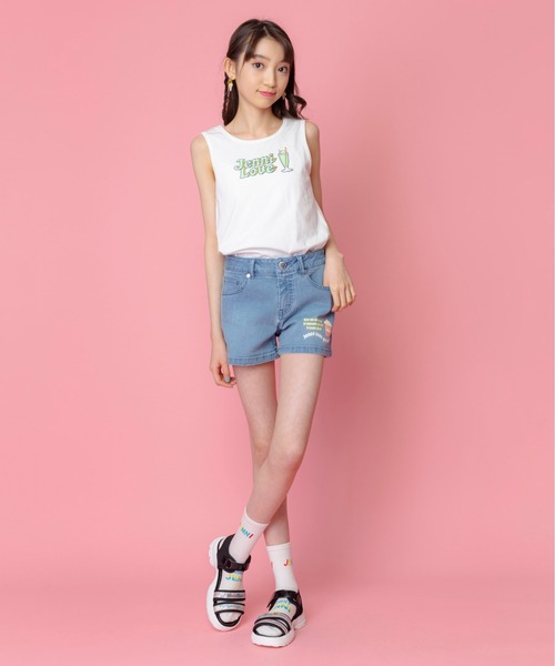 JENNI love（ジェニィラブ）の「ロゴプレートスポサン（サンダル・キッズ・シルバー/ブラック/オフホワイト・20cm/22cm/24cm/23cm/21cm）」の12枚目の写真