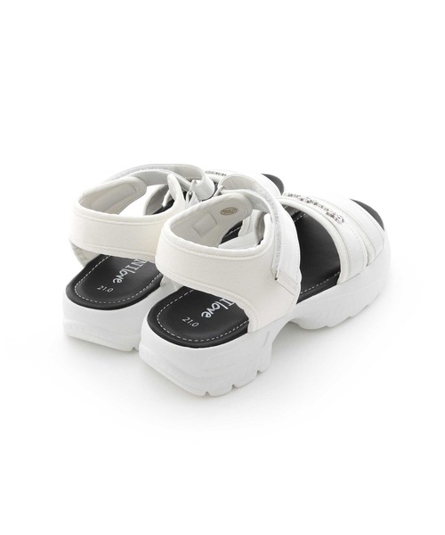 JENNI love（ジェニィラブ）の「ロゴプレートスポサン（サンダル・キッズ・シルバー/ブラック/オフホワイト・20cm/22cm/24cm/23cm/21cm）」の21枚目の写真