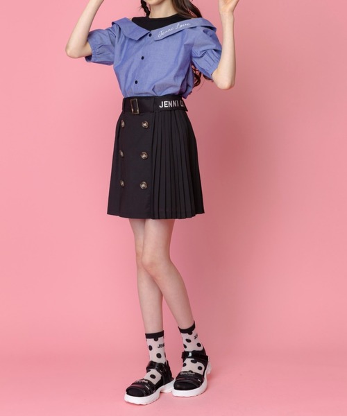 JENNI love（ジェニィラブ）の「ロゴプレートスポサン（サンダル・キッズ・シルバー/ブラック/オフホワイト・20cm/22cm/24cm/23cm/21cm）」の7枚目の写真