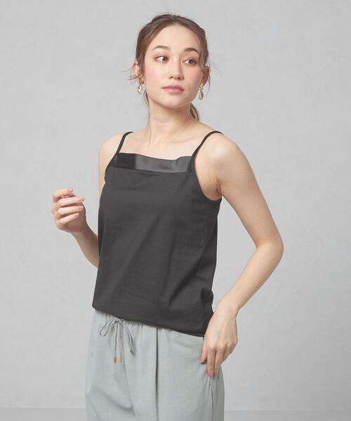 closet story（クローゼットストーリー）の「＜closet story＞ フロントサテン キャミソール（キャミソール・レディース・ホワイト/ライトグレー/ブラック・SMALL/MEDIUM）」の19枚目の写真
