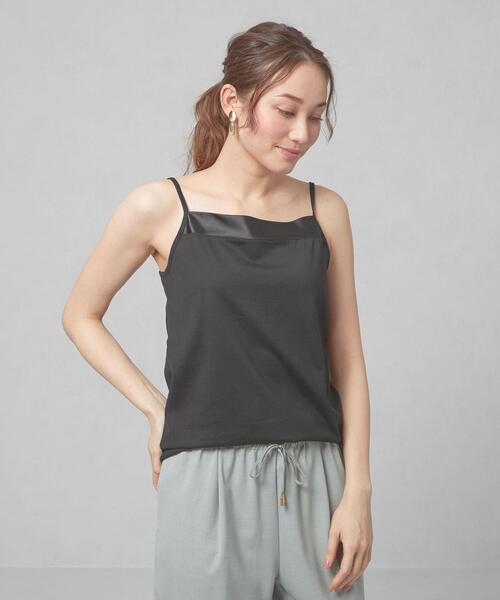 closet story（クローゼットストーリー）の「＜closet story＞ フロントサテン キャミソール（キャミソール・レディース・ホワイト/ライトグレー/ブラック・SMALL/MEDIUM）」の15枚目の写真