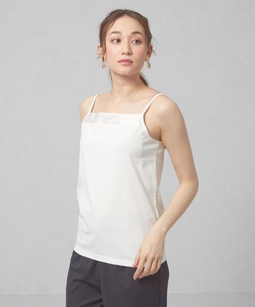 closet story（クローゼットストーリー）の「＜closet story＞ フロントサテン キャミソール（キャミソール・レディース・ホワイト/ライトグレー/ブラック・SMALL/MEDIUM）」の7枚目の写真