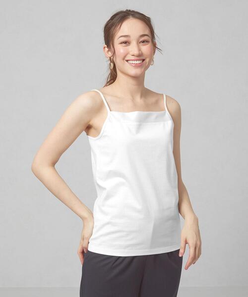 closet story（クローゼットストーリー）の「＜closet story＞ フロントサテン キャミソール（キャミソール・レディース・ホワイト/ライトグレー/ブラック・SMALL/MEDIUM）」の10枚目の写真