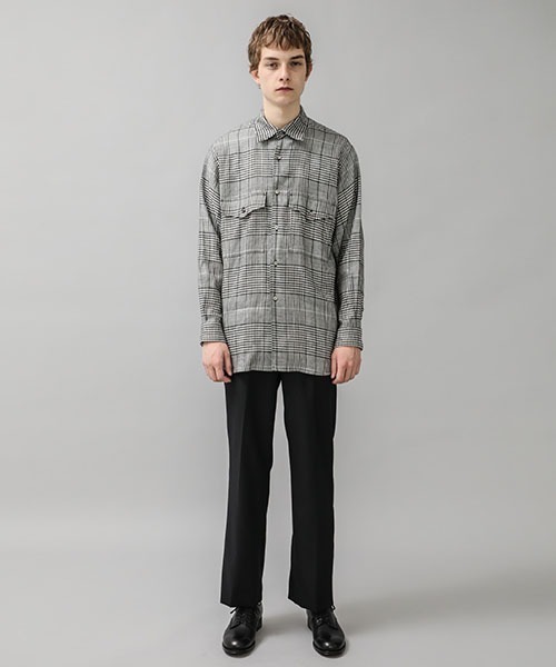 KIIT（キート）の「【KIIT/キート】EX.BIG GRENCHECK SH（シャツ/ブラウス・メンズ・ブラック/ブラウン・1/2）」の11枚目の写真