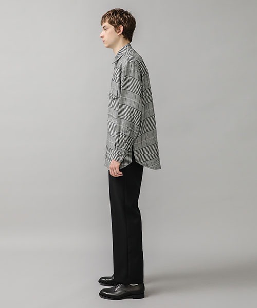 KIIT（キート）の「【KIIT/キート】EX.BIG GRENCHECK SH（シャツ/ブラウス・メンズ・ブラック/ブラウン・1/2）」の8枚目の写真