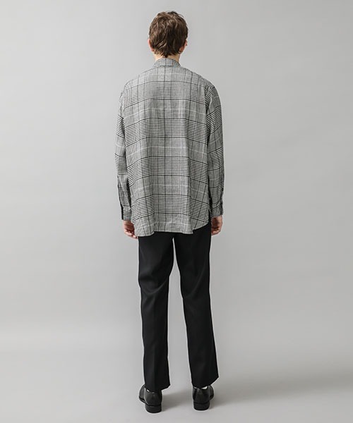 KIIT（キート）の「【KIIT/キート】EX.BIG GRENCHECK SH（シャツ/ブラウス・メンズ・ブラック/ブラウン・1/2）」の6枚目の写真