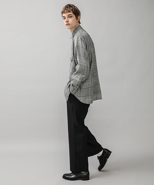 KIIT（キート）の「【KIIT/キート】EX.BIG GRENCHECK SH（シャツ/ブラウス・メンズ・ブラック/ブラウン・1/2）」の5枚目の写真