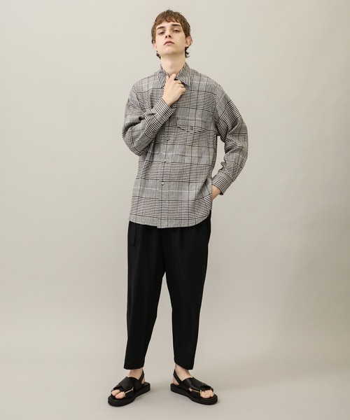 KIIT（キート）の「【KIIT/キート】EX.BIG GRENCHECK SH（シャツ/ブラウス・メンズ・ブラック/ブラウン・1/2）」の12枚目の写真
