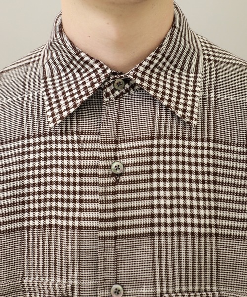KIIT（キート）の「【KIIT/キート】EX.BIG GRENCHECK SH（シャツ/ブラウス・メンズ・ブラック/ブラウン・1/2）」の15枚目の写真
