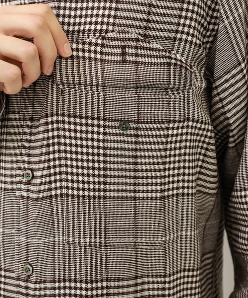 KIIT（キート）の「【KIIT/キート】EX.BIG GRENCHECK SH（シャツ/ブラウス・メンズ・ブラック/ブラウン・1/2）」の16枚目の写真