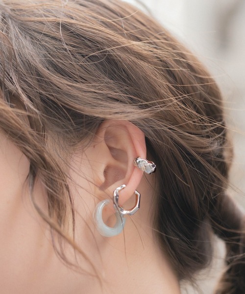 Heather（ヘザー）の「アクリルイヤカフセット　948135（イヤーカフ・レディース・クリア/ブルー系・ONESIZE）」の4枚目の写真