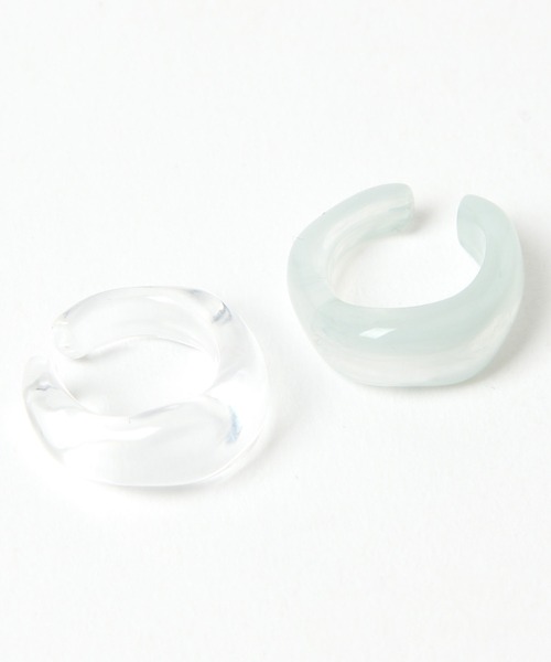 Heather（ヘザー）の「アクリルイヤカフセット　948135（イヤーカフ・レディース・クリア/ブルー系・ONESIZE）」の6枚目の写真