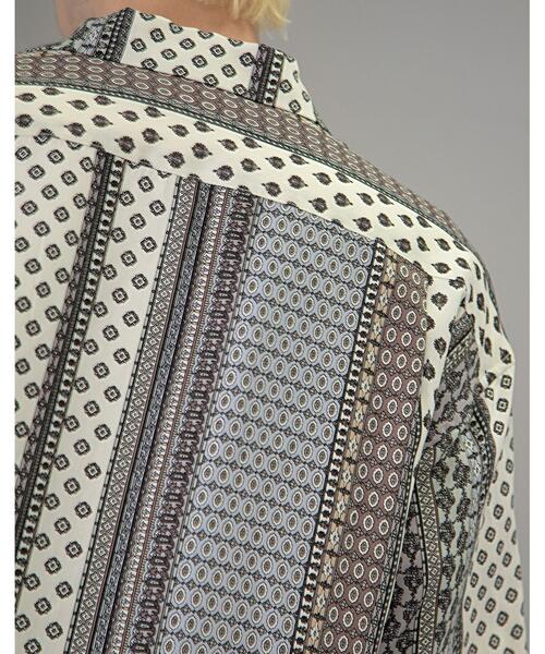 MONKEY TIME(モンキータイム)の「<monkey time> ST ETHNIC PATTERN OPEN SHIRT/シャツ(シャツ/ブラウス・メンズ・ネイビー/ベージュ・S/M/L/XL)」の20枚目の写真
