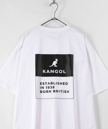 KANGOL（カンゴール）の「【KANGOL/カンゴール】バックプリント BOXロゴプリントTシャツ/ ビッグシルエット（Tシャツ/カットソー・メンズ）」