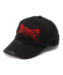AZS TOKYO | AZS TOKYO/アザストーキョー/"DARK METAL" LOGO DISTRESSED CAP(キャップ)
