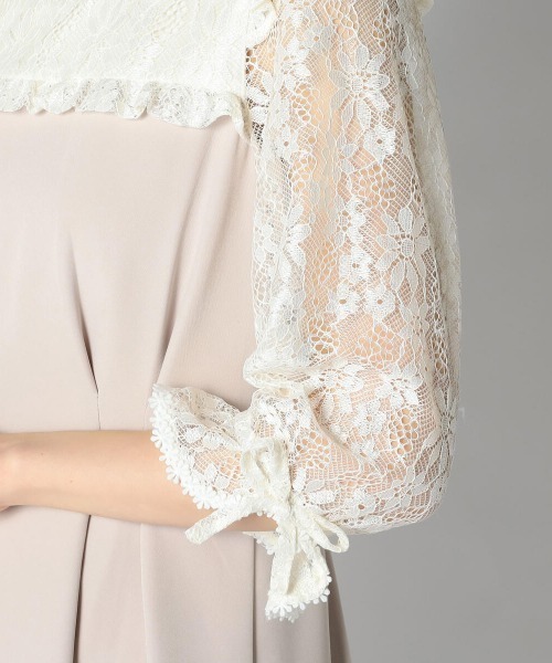 LODISPOTTO(ロディスポット)の「スクエアフリルAラインワンピース(ワンピース・レディース・ブラック/ピンクベージュ・MEDIUM)」の9枚目の写真