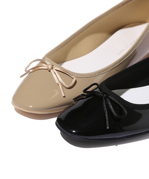 ADAM ET ROPE'（アダムエロペ）の「【晴雨兼用】ポーチ付きレインバレエシューズ（レインシューズ・レディース・ブラック・22.5cm/23.5cm/24.5cm/23.0cm/24.0cm）」の10枚目の写真