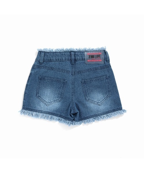 JENNI love（ジェニィラブ）の「フリンジデニムショーパン（デニムパンツ・キッズ・サックスブルー/ブルー・130cm/140cm/150cm/160cm）」の10枚目の写真