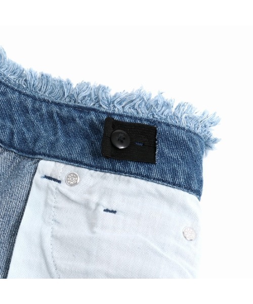 JENNI love（ジェニィラブ）の「フリンジデニムショーパン（デニムパンツ・キッズ・サックスブルー/ブルー・130cm/140cm/150cm/160cm）」の14枚目の写真