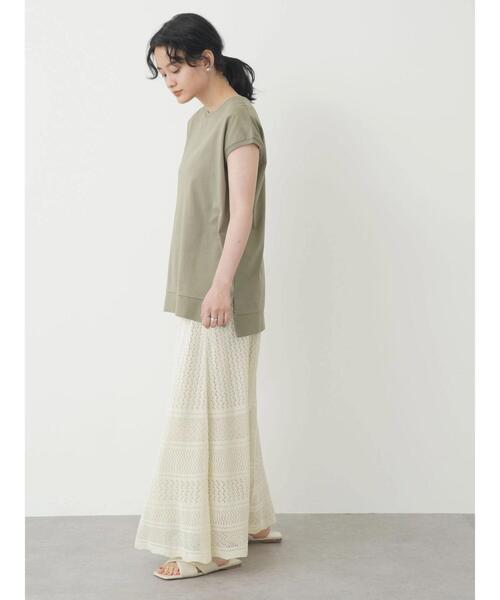 AMERICAN HOLIC（アメリカンホリック）の「透かしレース編みロングスカート（スカート・レディース・ブラック/アイボリー・M/L）」の12枚目の写真