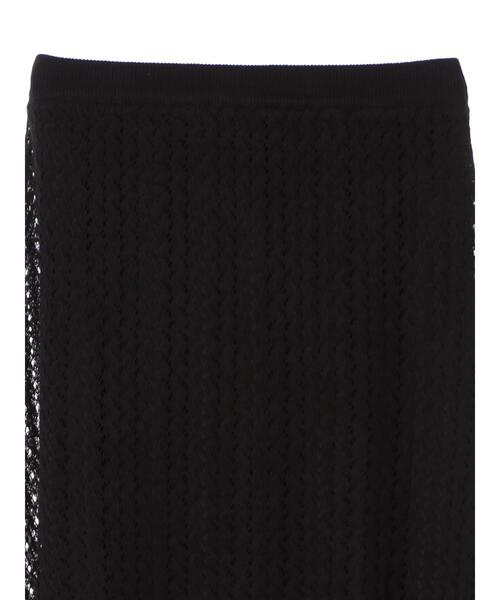 AMERICAN HOLIC（アメリカンホリック）の「透かしレース編みロングスカート（スカート・レディース・ブラック/アイボリー・M/L）」の9枚目の写真