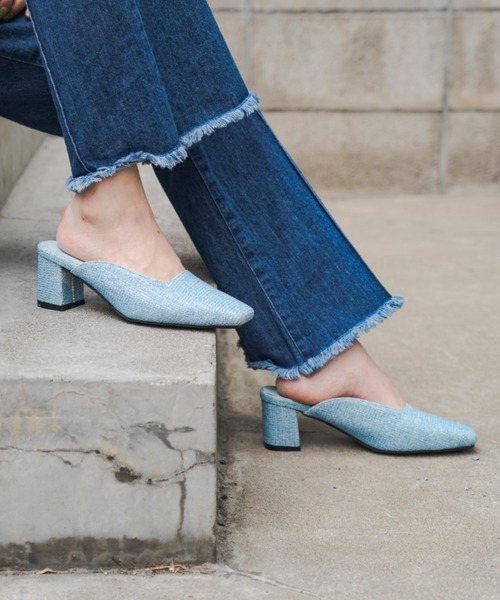 Kastane（カスタネ）の「フェイクラフィアサンダル（サンダル・レディース・ブルー/ベージュ・38/37/36）」の2枚目の写真