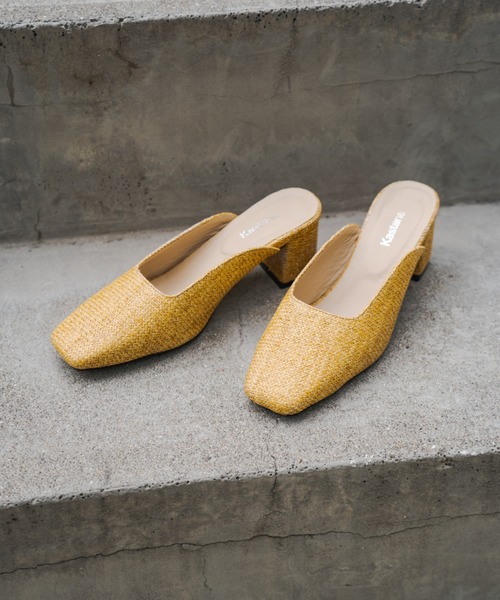 Kastane（カスタネ）の「フェイクラフィアサンダル（サンダル・レディース・ブルー/ベージュ・38/37/36）」の5枚目の写真