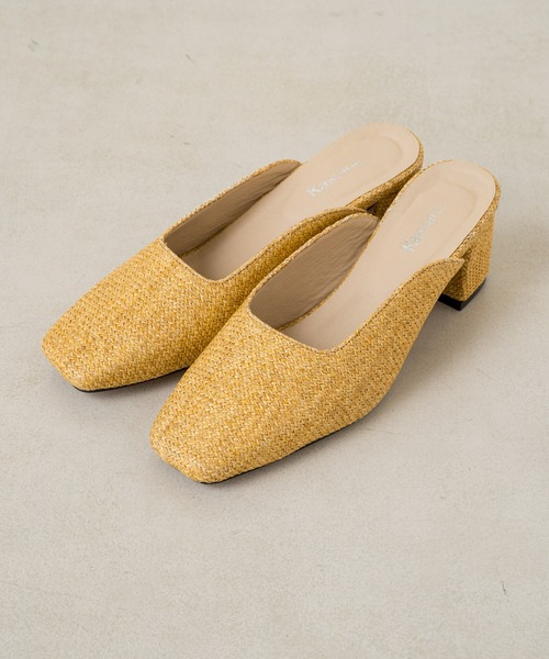 Kastane（カスタネ）の「フェイクラフィアサンダル（サンダル・レディース・ブルー/ベージュ・38/37/36）」の6枚目の写真