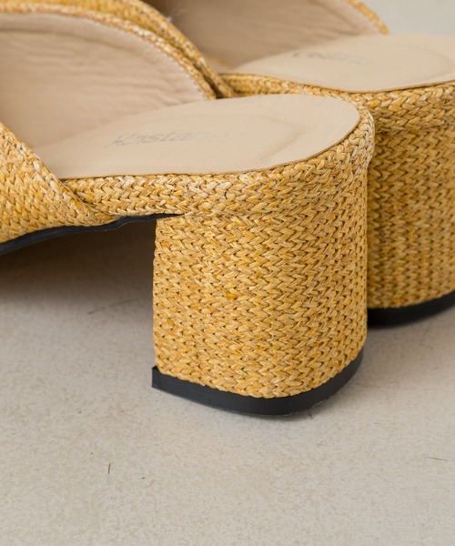 Kastane（カスタネ）の「フェイクラフィアサンダル（サンダル・レディース・ブルー/ベージュ・38/37/36）」の10枚目の写真