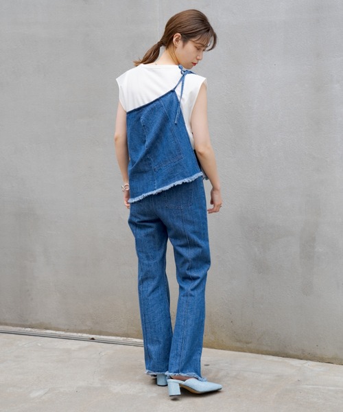 Kastane（カスタネ）の「フェイクラフィアサンダル（サンダル・レディース・ブルー/ベージュ・38/37/36）」の3枚目の写真