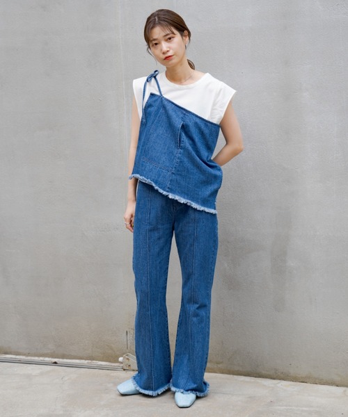 Kastane（カスタネ）の「フェイクラフィアサンダル（サンダル・レディース・ブルー/ベージュ・38/37/36）」の7枚目の写真