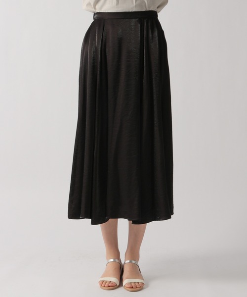 Ezick（エジック）の「グロッシーフレアスカート（スカート・レディース・ライトグレー/ブラック・SMALL/MEDIUM）」の12枚目の写真