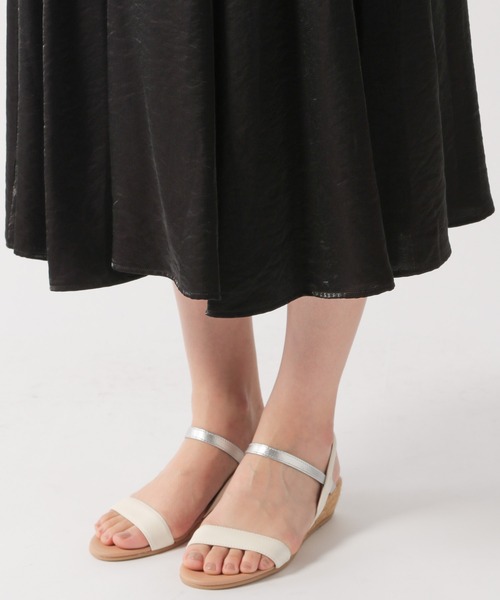 Ezick（エジック）の「グロッシーフレアスカート（スカート・レディース・ライトグレー/ブラック・SMALL/MEDIUM）」の18枚目の写真