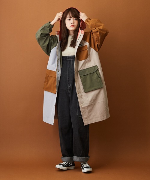 CUBE SUGAR（キューブシュガー）の「デニム サロペットパンツ（サロペット/オーバーオール・レディース・ブラック/インディゴブルー・M）」の17枚目の写真