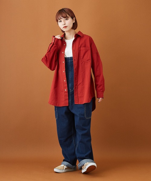 CUBE SUGAR（キューブシュガー）の「デニム サロペットパンツ（サロペット/オーバーオール・レディース・ブラック/インディゴブルー・M）」の11枚目の写真