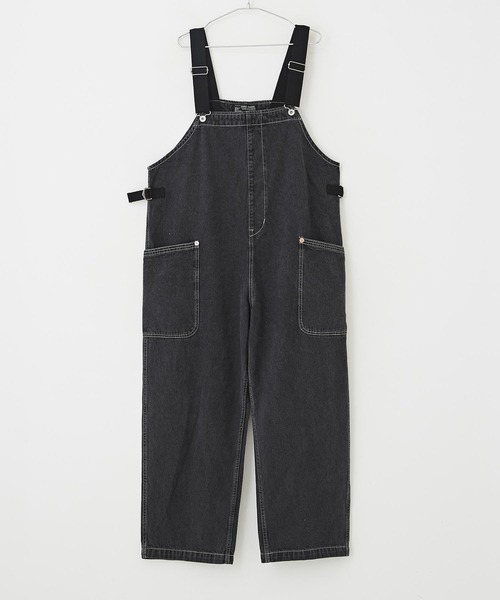 CUBE SUGAR（キューブシュガー）の「デニム サロペットパンツ（サロペット/オーバーオール・レディース・ブラック/インディゴブルー・M）」の20枚目の写真