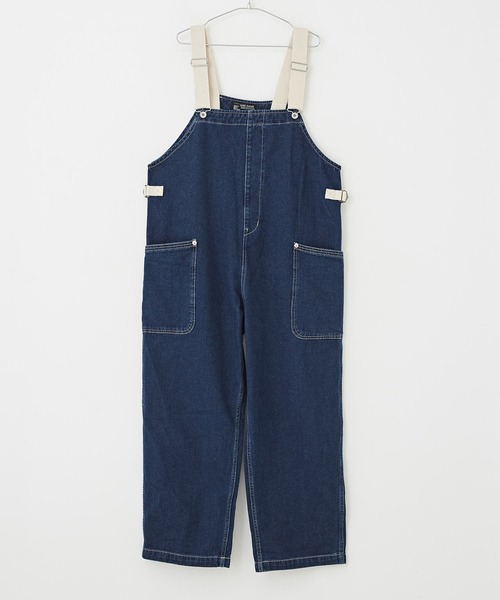 CUBE SUGAR（キューブシュガー）の「デニム サロペットパンツ（サロペット/オーバーオール・レディース・ブラック/インディゴブルー・M）」の9枚目の写真