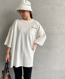 FRUIT OF THE LOOM | [FRUIT OF THE LOOM/フルーツオブザルーム] 別注 ロゴ入りポケットTシャツ＆バケットハット 2点セット(Tシャツ/カットソー)