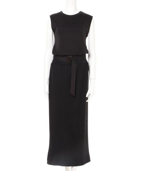 INGNI（イング）の「リブドロスト／ワンピース（ワンピース・レディース・ブラック/ブラウン/ブルー/ライトカーキ・M）」の5枚目の写真