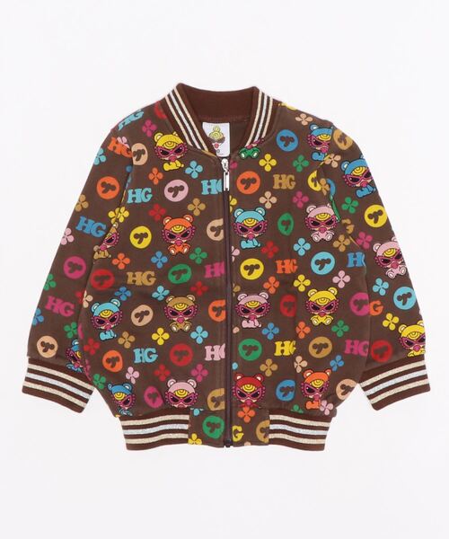 HYSTERIC MINI（ヒステリックミニ）の「TEDDY MINI MONOGRAM総柄裏毛 