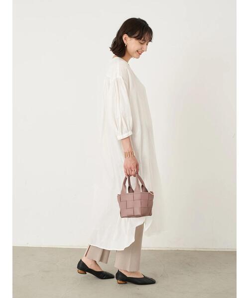 earth music&ecology（アースミュージックアンドエコロジー）の「ギャザーワンピース ＊（ワンピース・レディース・グレー/オフホワイト/オレンジ/ホワイト系その他2・FREE）」の18枚目の写真