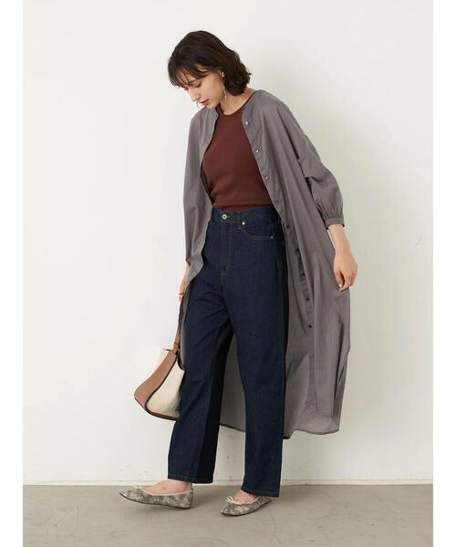 earth music&ecology（アースミュージックアンドエコロジー）の「ギャザーワンピース ＊（ワンピース・レディース・グレー/オフホワイト/オレンジ/ホワイト系その他2・FREE）」の22枚目の写真