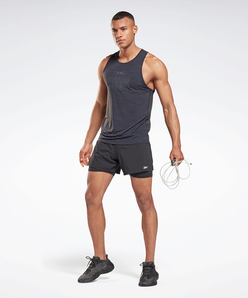 Reebok(リーボック)の「レズミルズ アクティブチル シングレット (タンクトップ・メンズ・ブラック/イエロー・X-LARGE/X-SMALL/XX-LARGE/LARGE/MEDIUM/SMALL/XXX-LARGE)」の4枚目の写真