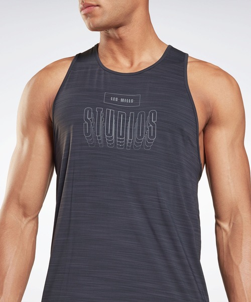 Reebok(リーボック)の「レズミルズ アクティブチル シングレット (タンクトップ・メンズ・ブラック/イエロー・X-LARGE/X-SMALL/XX-LARGE/LARGE/MEDIUM/SMALL/XXX-LARGE)」の9枚目の写真